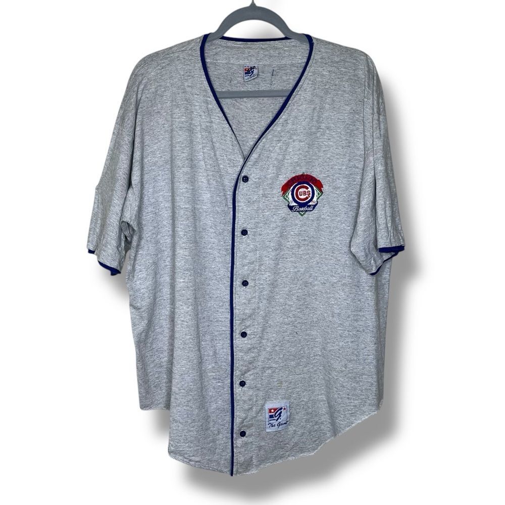 Vintage 90s The Game Chicago Cubs Baseball Jersey Limited Edition Men XL FLAWS